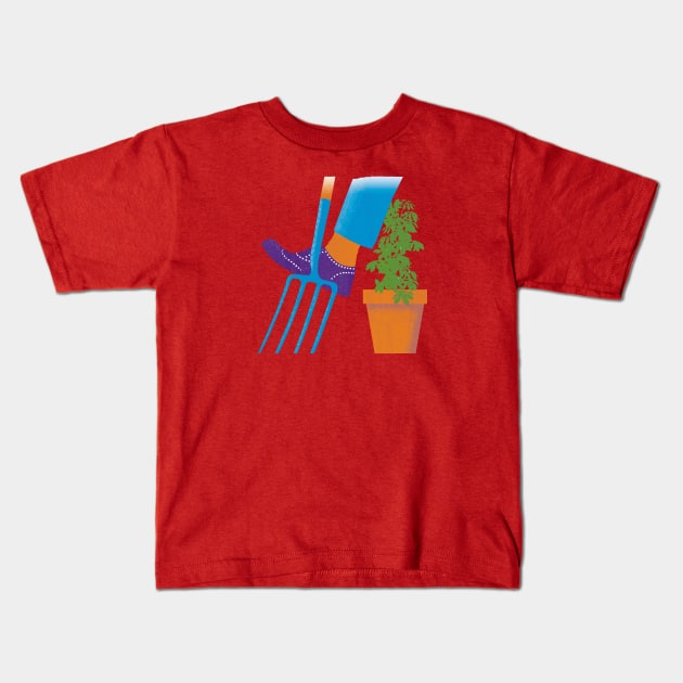 Foward SL 2_growth dig Kids T-Shirt by Neil Webb | Illustrator